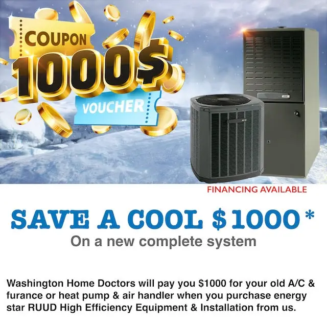 AD coupon A/C and Furance on snowy hill top